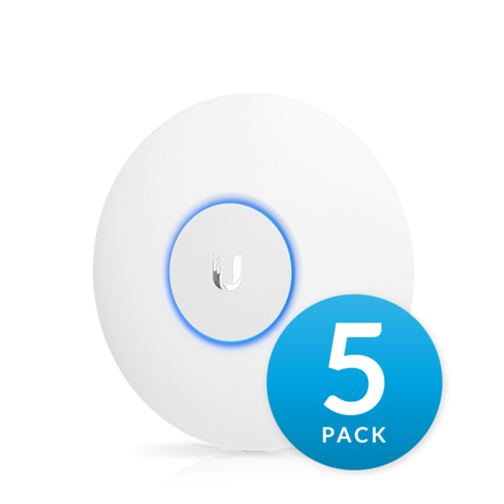 5-قطع موزع مقوي شبكة جيجا UniFi AP, AC LITE, 5-Pack, PoE Not Included